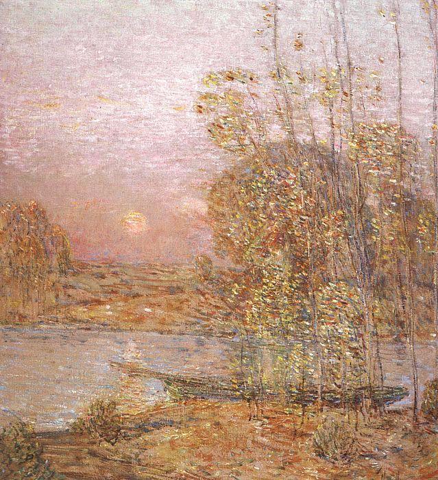 Childe Hassam Late Afternoon Sunset Norge oil painting art